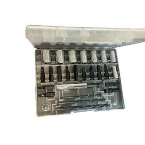 Ryobi Cordless Drill Case-with Manual and Partial Bit set (Model SA960)NO DRILL